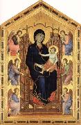 Madonna and Child Enthroned with Six Angels Duccio di Buoninsegna